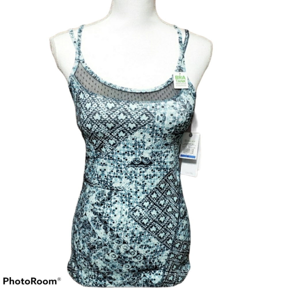 Gaiam Shine Mesh Bra Tank Sz XS NWT - Picture 1 of 13
